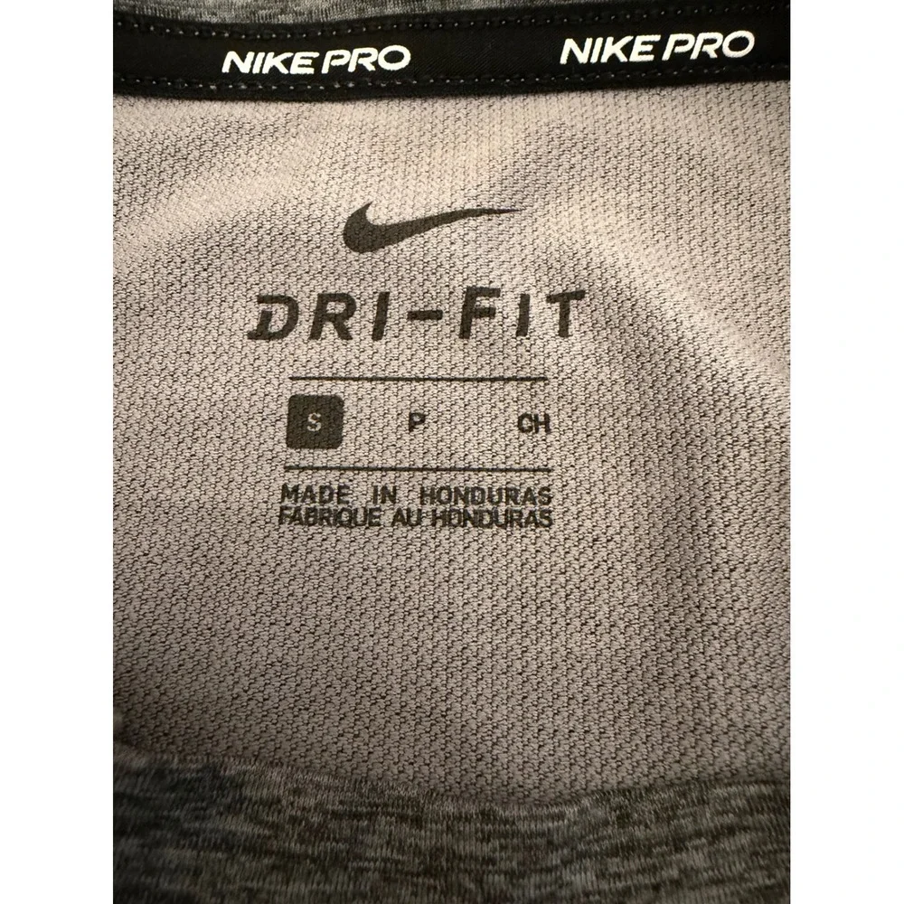 Nike Pro Dri Fit Men's Short Sleeve Training Shirt Gray Size‎ S
